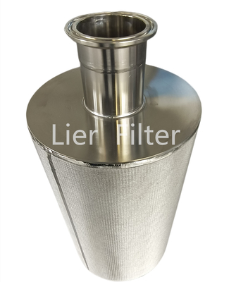filtro formado 304 316 SS para el petróleo y los medios de proceso petroquímicos de la separación