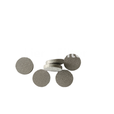 304 Mesh Filter Perforated Silver Color sinterizado de acero inoxidable