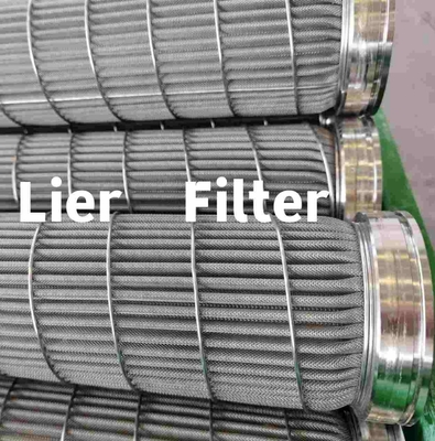 La eficacia alta 0.3um-180um plisó el alambre de acero inoxidable Mesh Filter del elemento filtrante