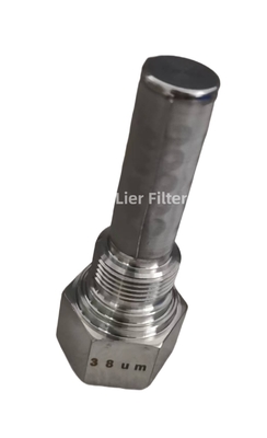 Elemento filtrante grande de la válvula del metal de la capacidad de flujo de una resistencia más baja 38um
