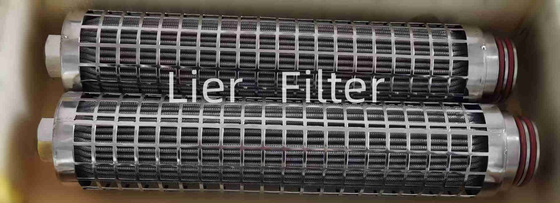 Cartucho de filtro plisado de acero inoxidable de la resistencia a la corrosión 15um en fibra sintética