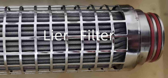 Cartucho de filtro plisado de acero inoxidable de la resistencia a la corrosión 15um en fibra sintética