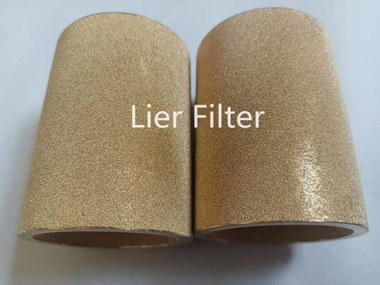 Grado de bronce sinterizado 99,99% del filtro del metal del micrón reutilizable 10-15