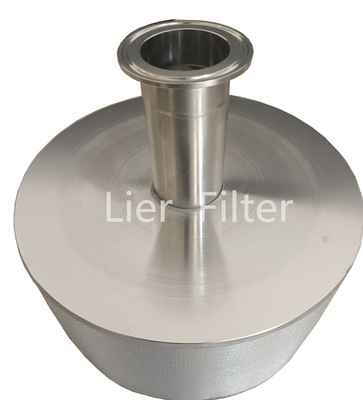 Filtro de alta temperatura de la forma de cono para el líquido corrosivo usado con un palmo más largo del servicio