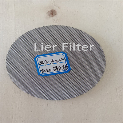 1-300 filtro de acero inoxidable de Mesh Filter Reusable Sintered Mesh del micrón