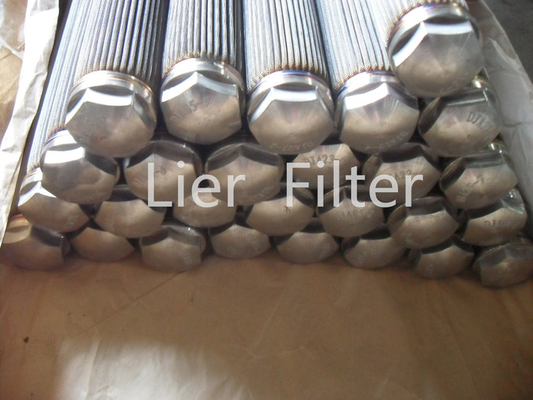 Elemento filtrante sinterizado fibra tejido metal de Mesh Pleated Filter Element Metal del alambre